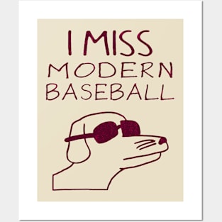 Funny Dog I miss Mordern Baseball Posters and Art